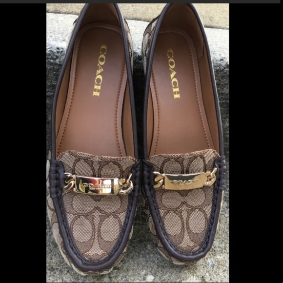 COACH Shoes - NWT “COACH” TAN/BROWN LOAFER